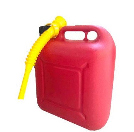 Canistră combustibil 10l roșu din plastic 74832