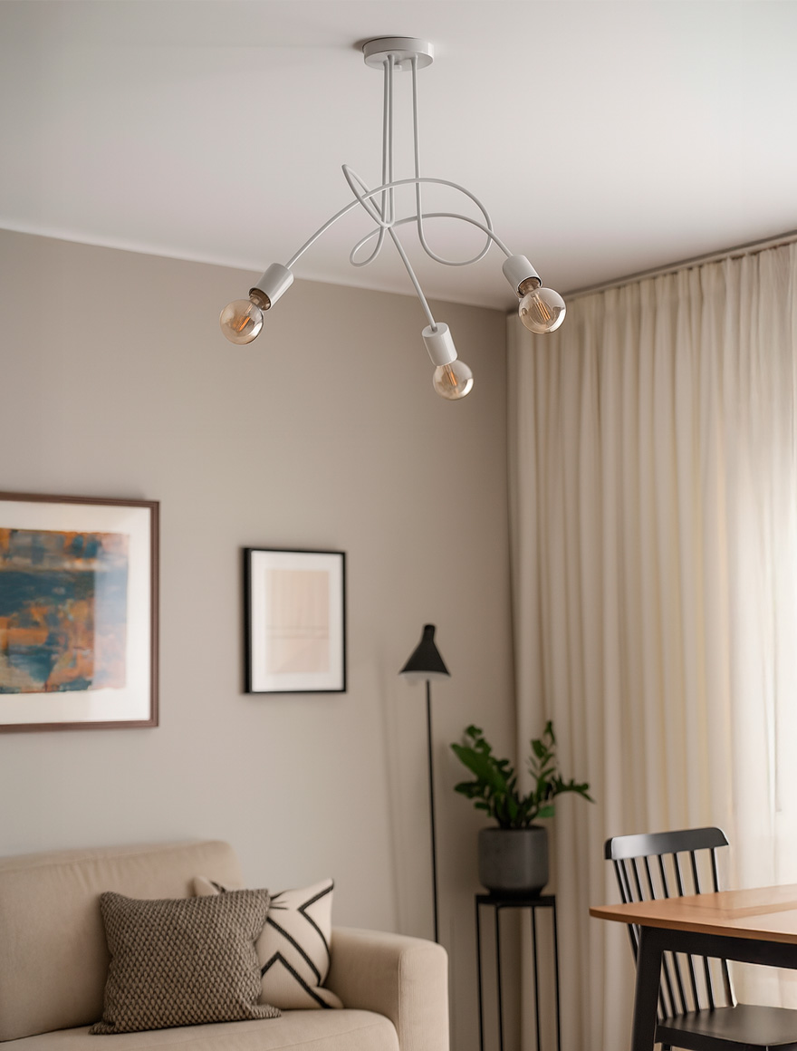 Lustră TANGO 3xE27 max 60W white ALFA