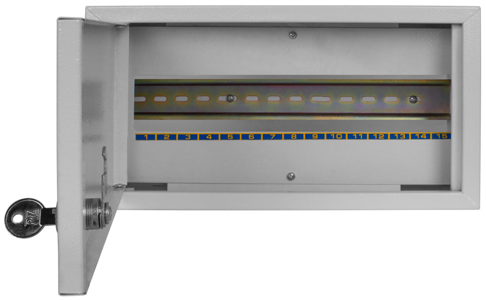 Металлический электрический щит e.mbox.stand.n.15.z, (165х330х100) наружный, лакированный