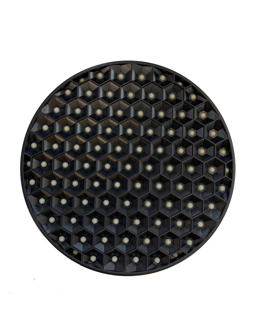 Spot LED SGP-24W-1 rotund încorp D172 6500K negru Luminaled