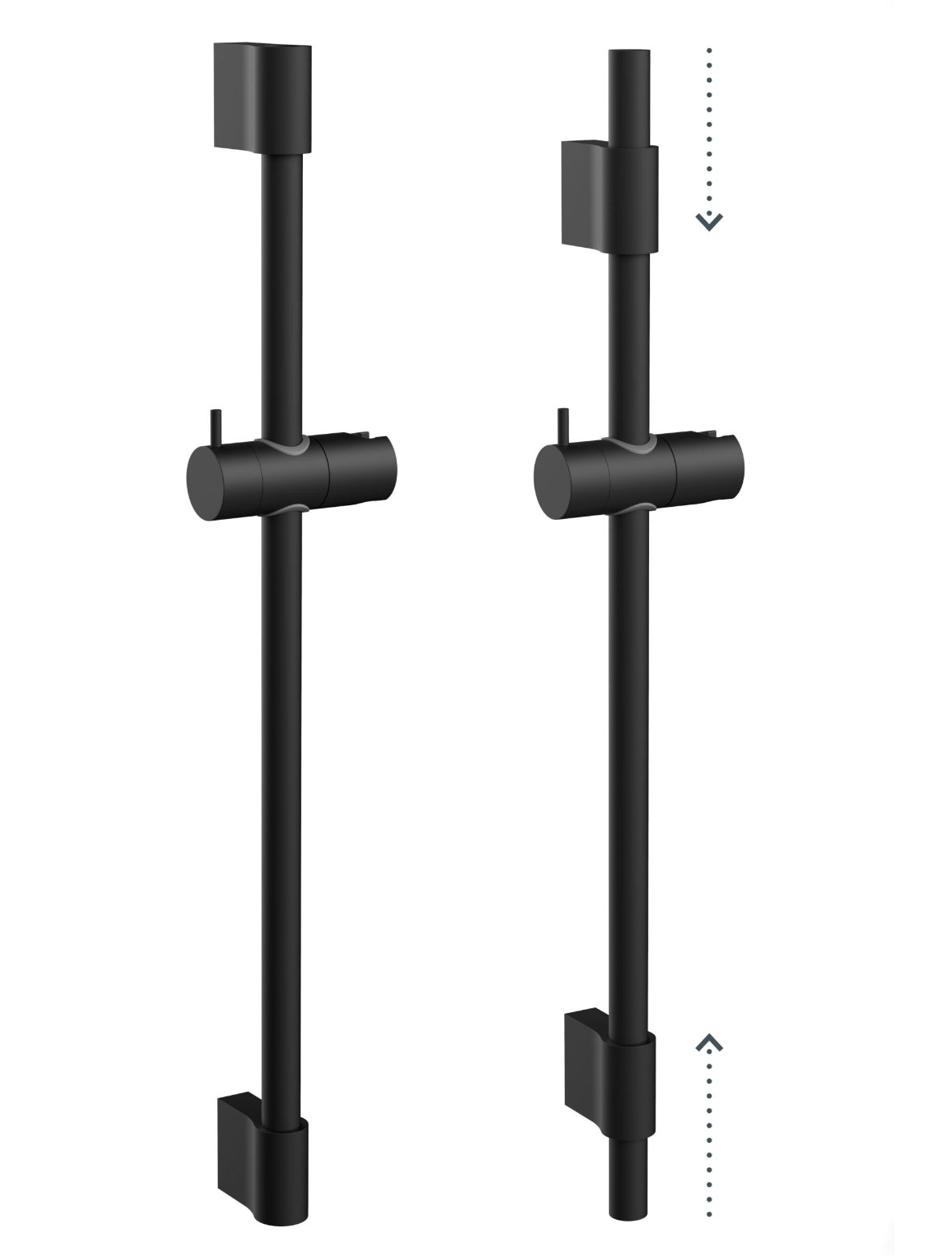 Bară de duș Como (BK) 65 CM
