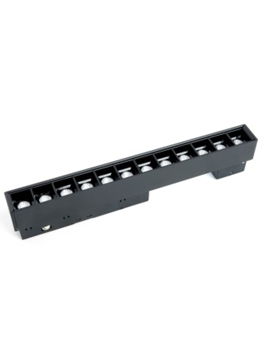 Proiector LED track light magnet 12W,3000K,48V,negru 900lm FERON MGN300