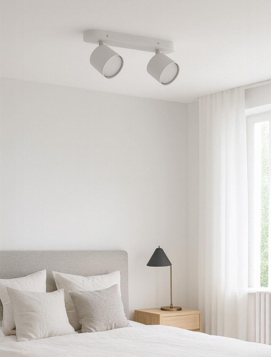 FN ML212, GX53, двойной стационарный спот, 220V, белый