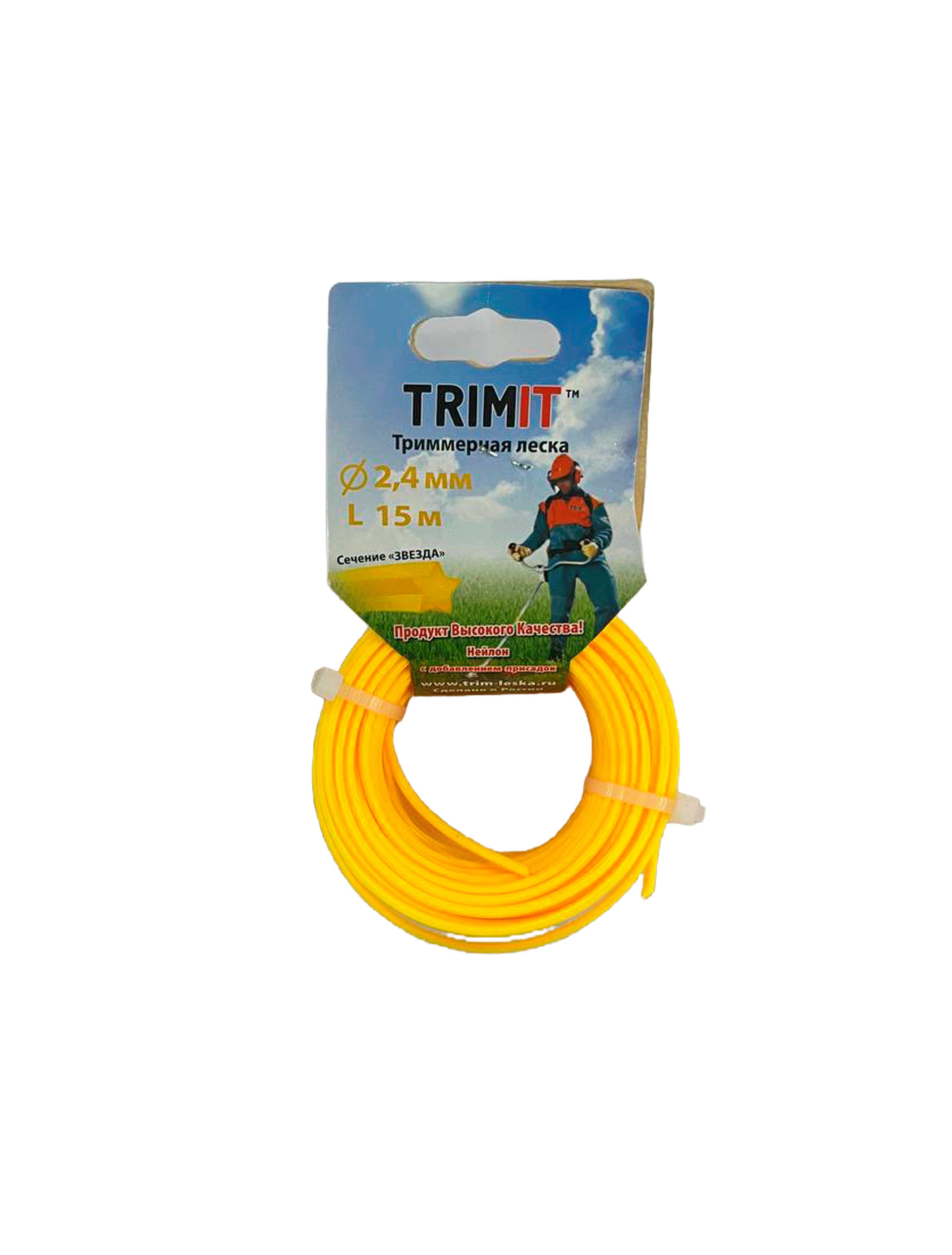 * Fir nailon trimmer 2.4mm/15m.stea. TRIMMIT