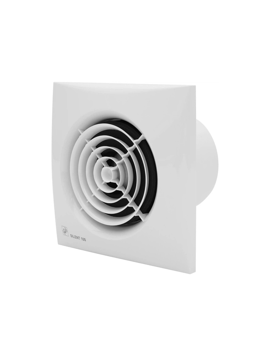 SILENT-100 ЧЗ Осевой вентилятор с таймером и датчиком влажности