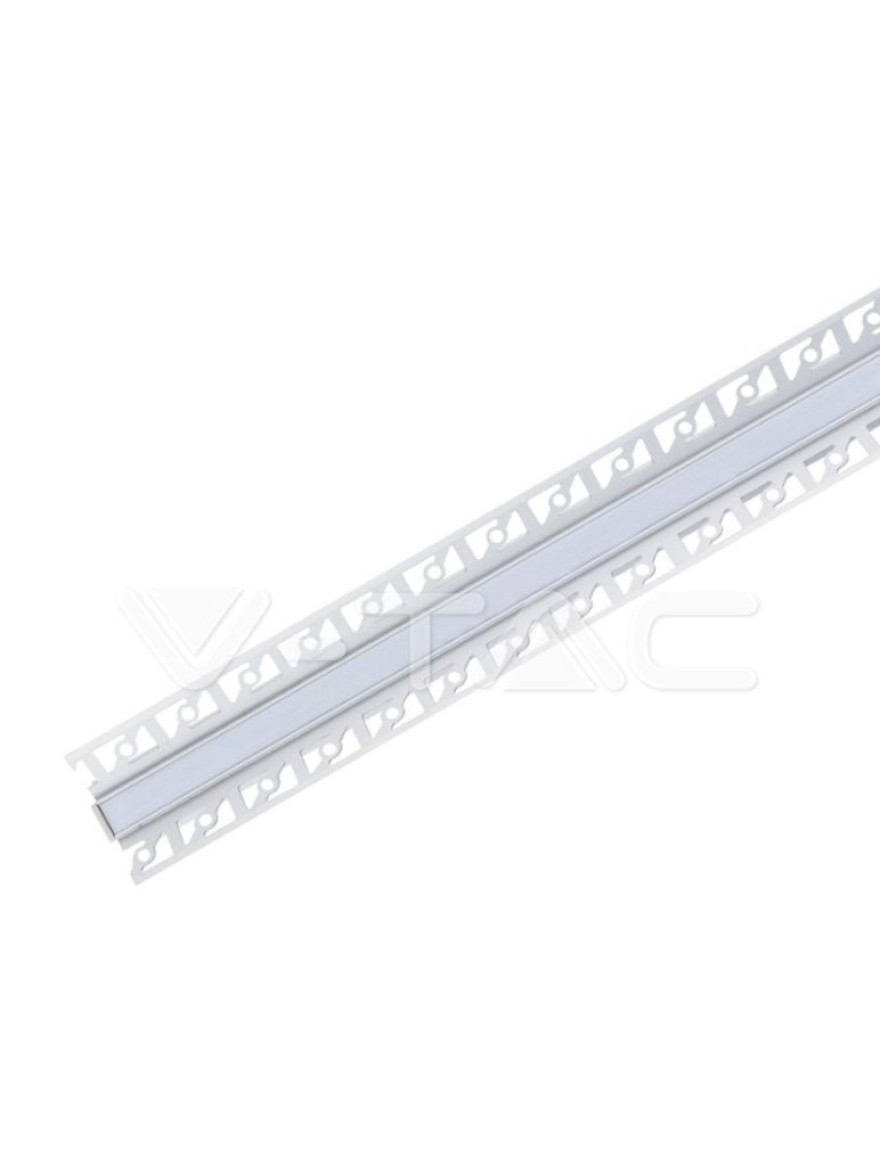 Profil bandă LED p/u rigips cu dispersor 46.4x25mm 2M alb V-TAC