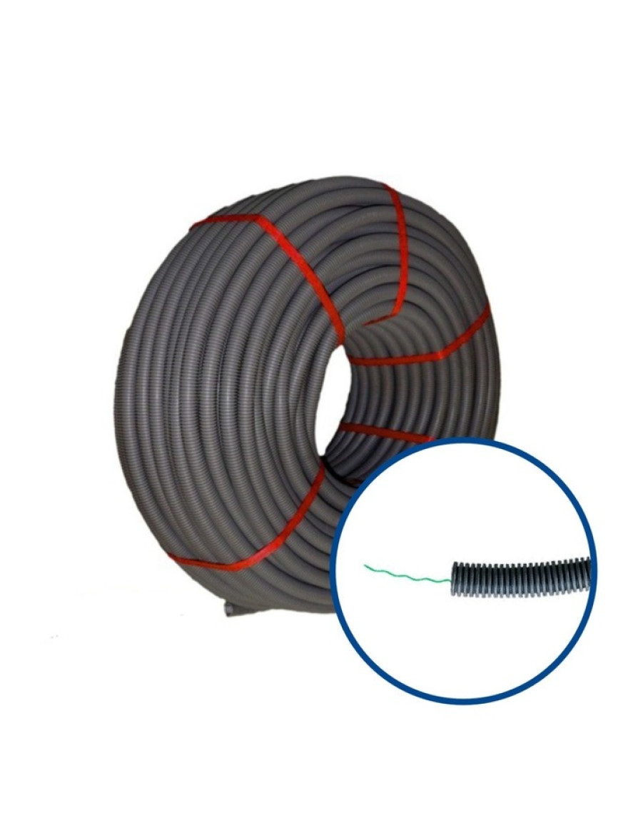 651216 Tub Gofrat LR 750N neagră D16mm cu sondă Legrand 100m