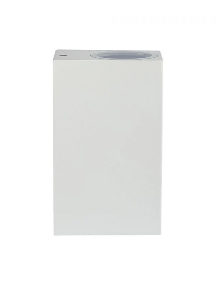 Corp de iluminat gradina 2xGU10 max35W 220V IP44 patrat alb V-TAC