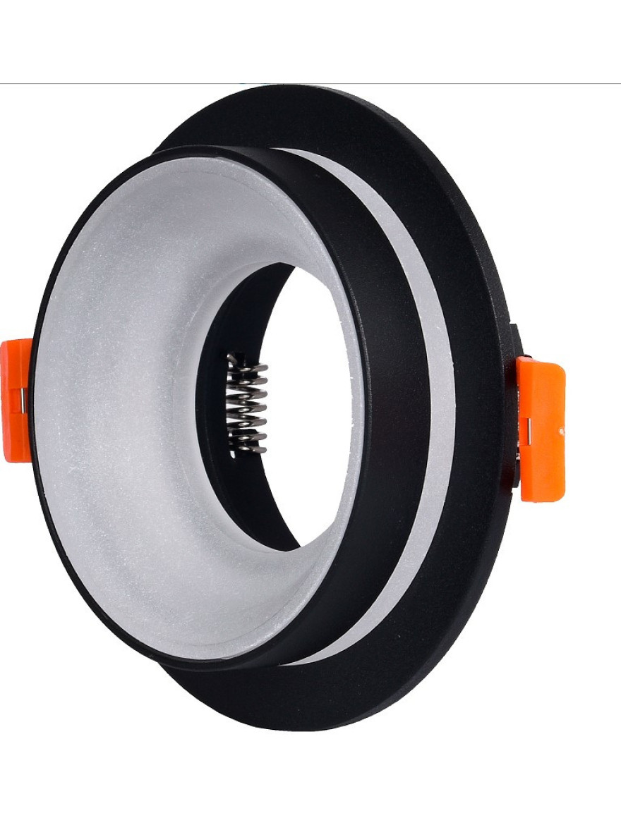 Spot încorporat DEKOrăTIF, MR16, 1xGU10 rotund negru+alb CATA