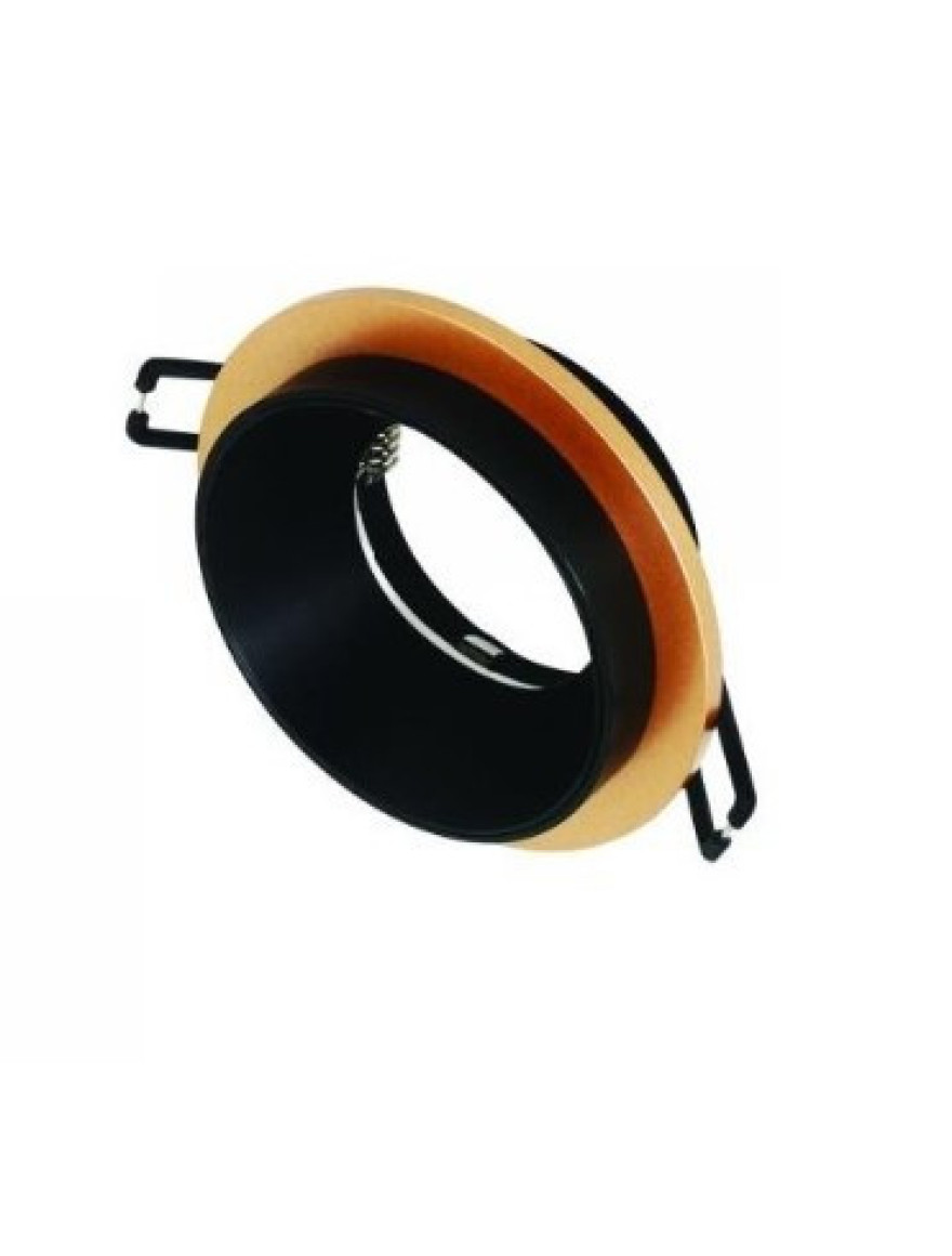 Spot încorp CT-5035 1xMR16 rotund negru+auriu SAHIN CATA