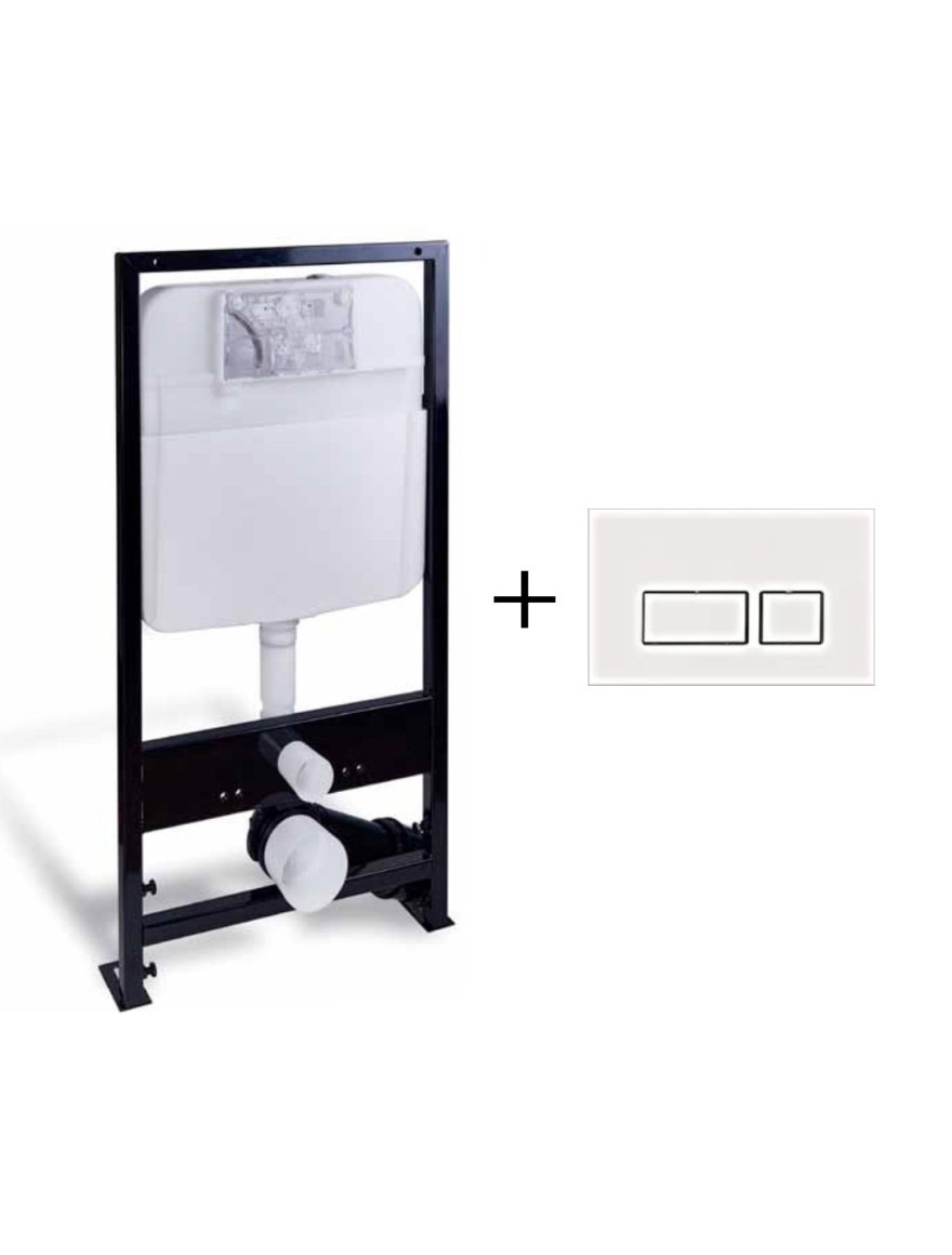 110362 Instalație ascunsă cu buton 0042 Alb