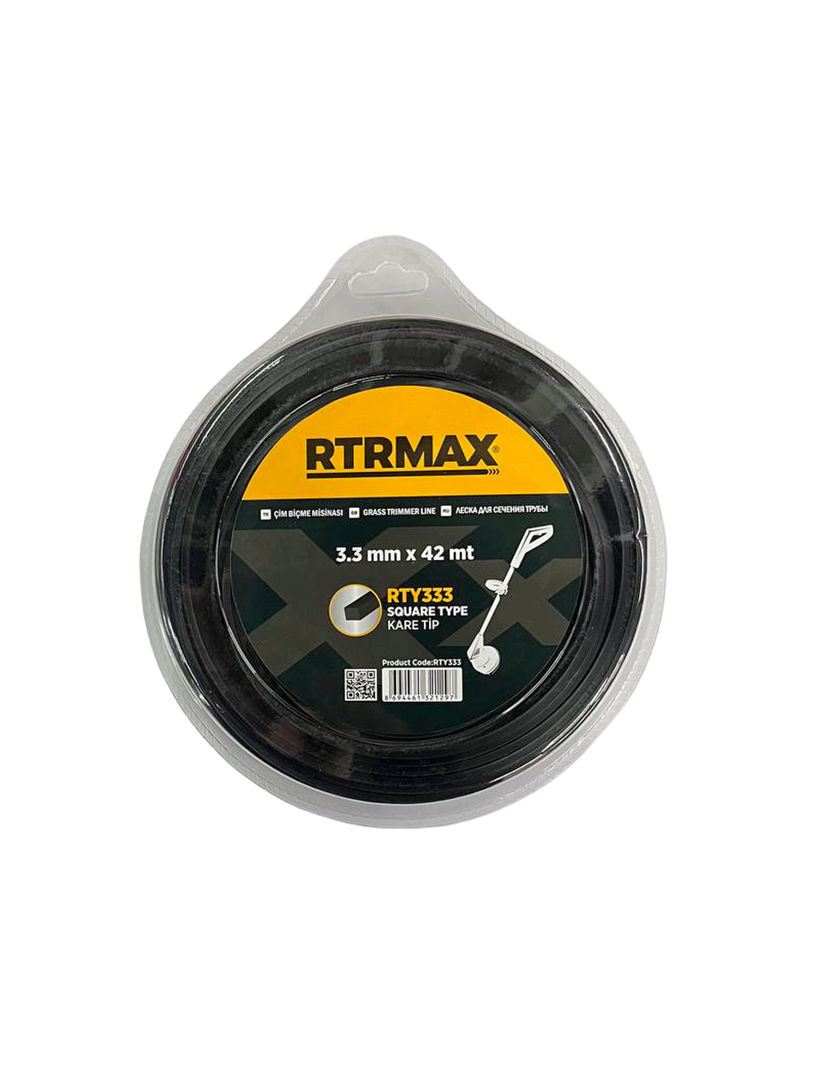 Fir motocoasa patrat 3,3mmX42m RTRMAX RTY333