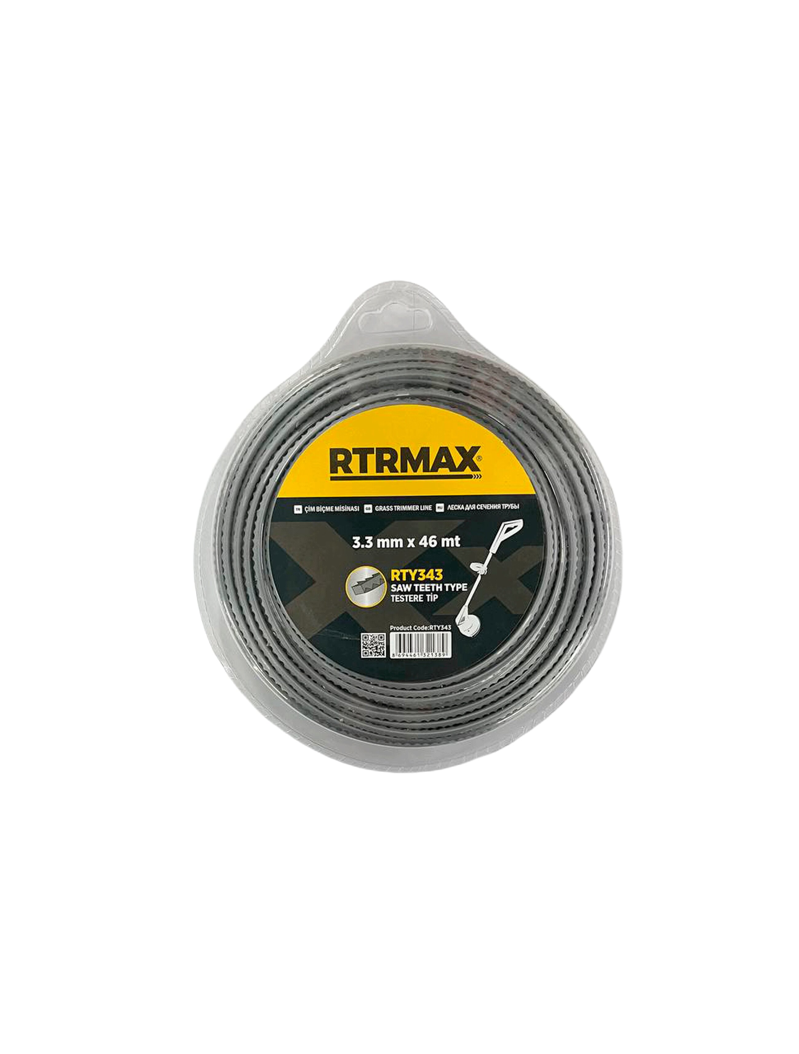 Fir motocoasa patrat Zimtata 3,3mmX46m RTRMAX RTY343