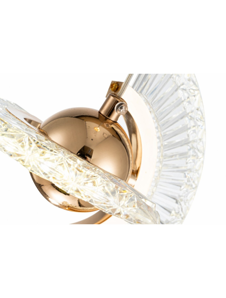 Suspensie LED JH-956 D20xH18cm,6W,Metal+Acryl,Gold LuminaLED