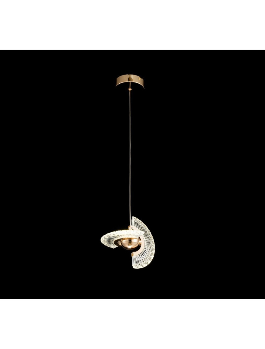 Suspensie LED JH-956 D20xH18cm,6W,Metal+Acryl,Gold LuminaLED