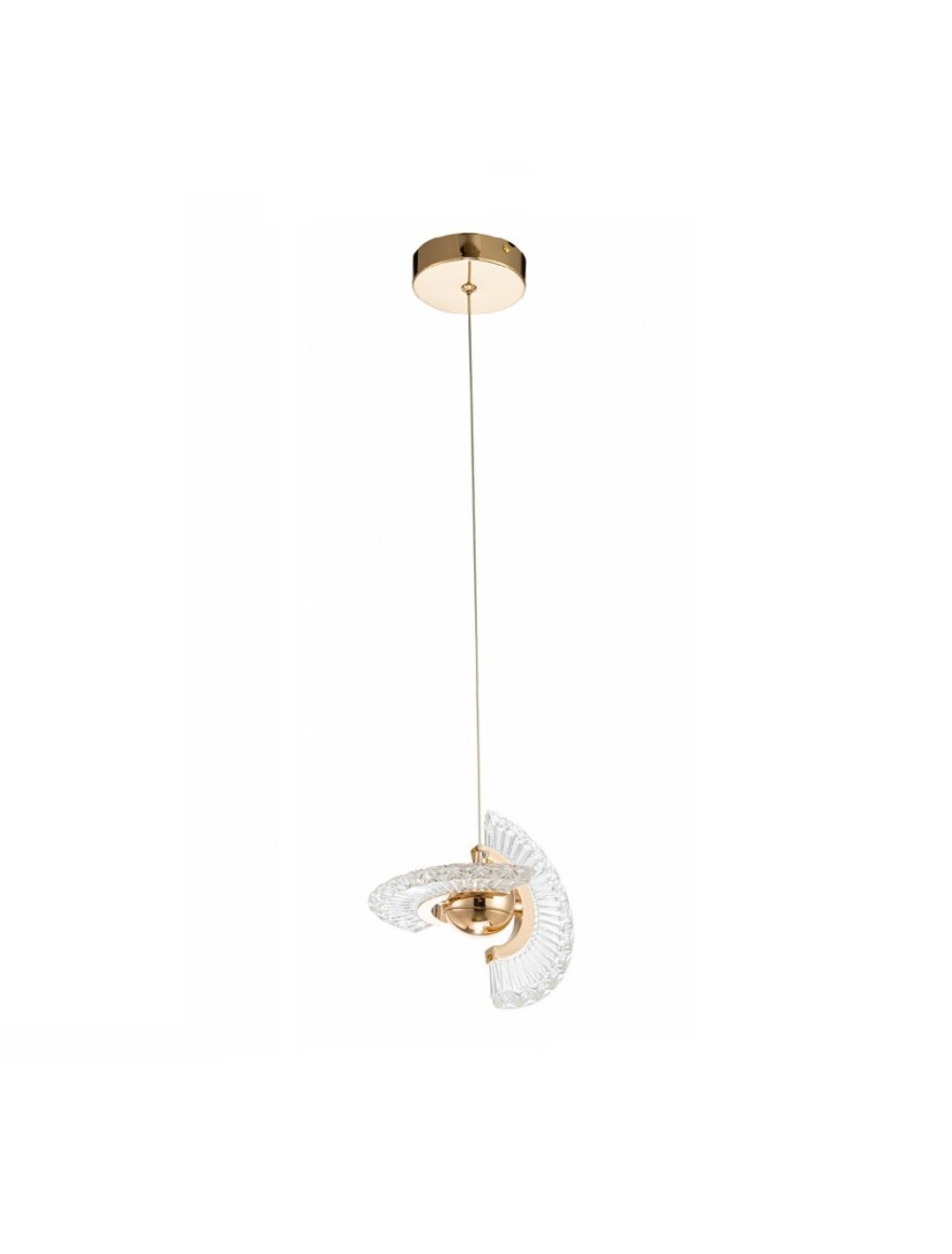 Suspensie LED JH-956 D20xH18cm,6W,Metal+Acryl,Gold LuminaLED