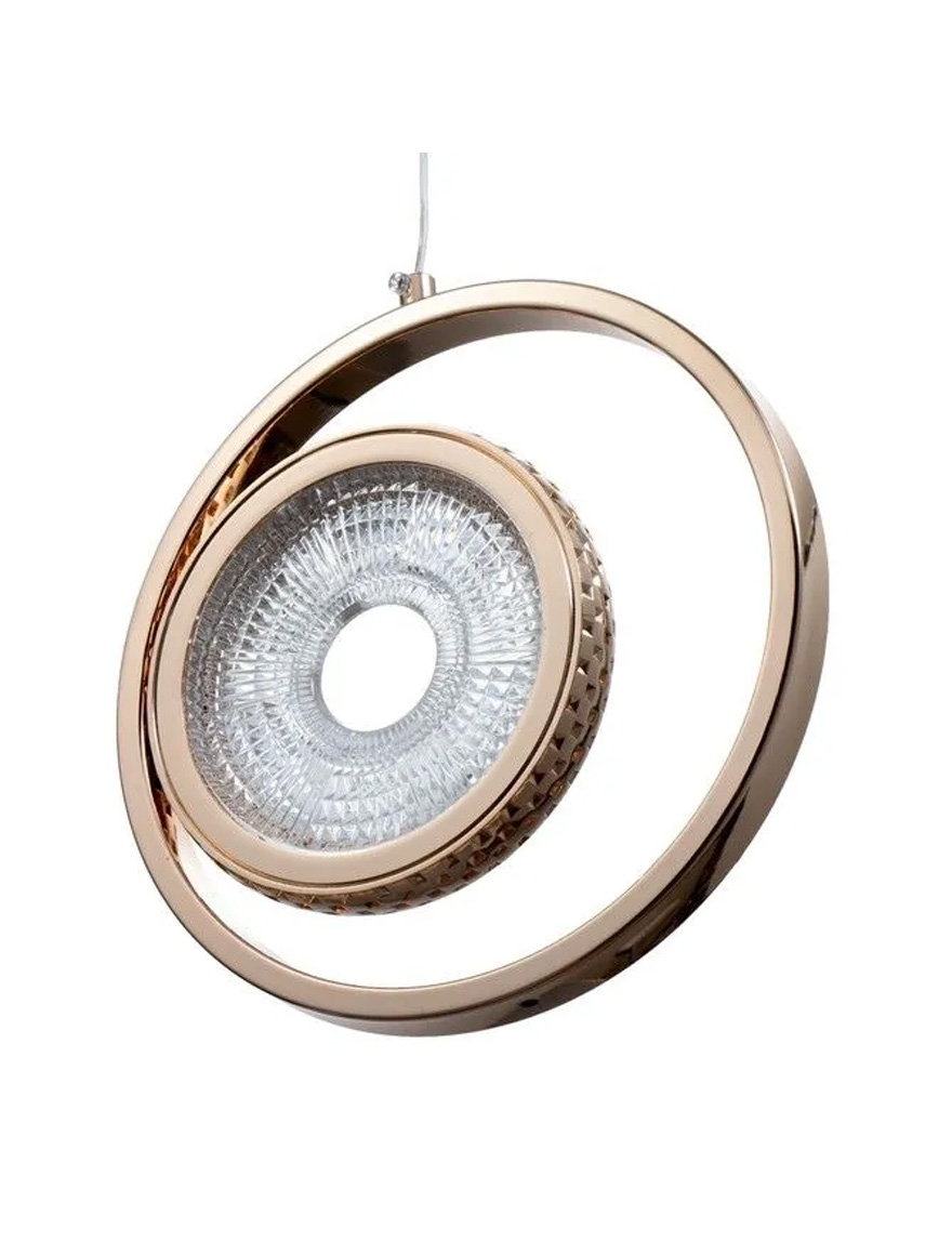 Suspensie LED JH-964 D23xH19cm,8W,Metal+Acryl,Gold Luminaled