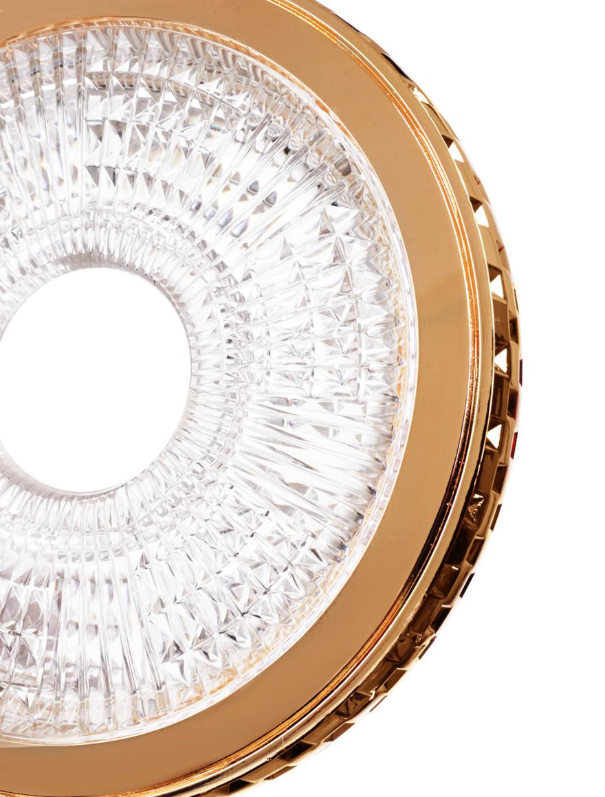 Подвесной LED-светильник JH-966, D20 см, 10W, металл + акрил, золото, Luminaled