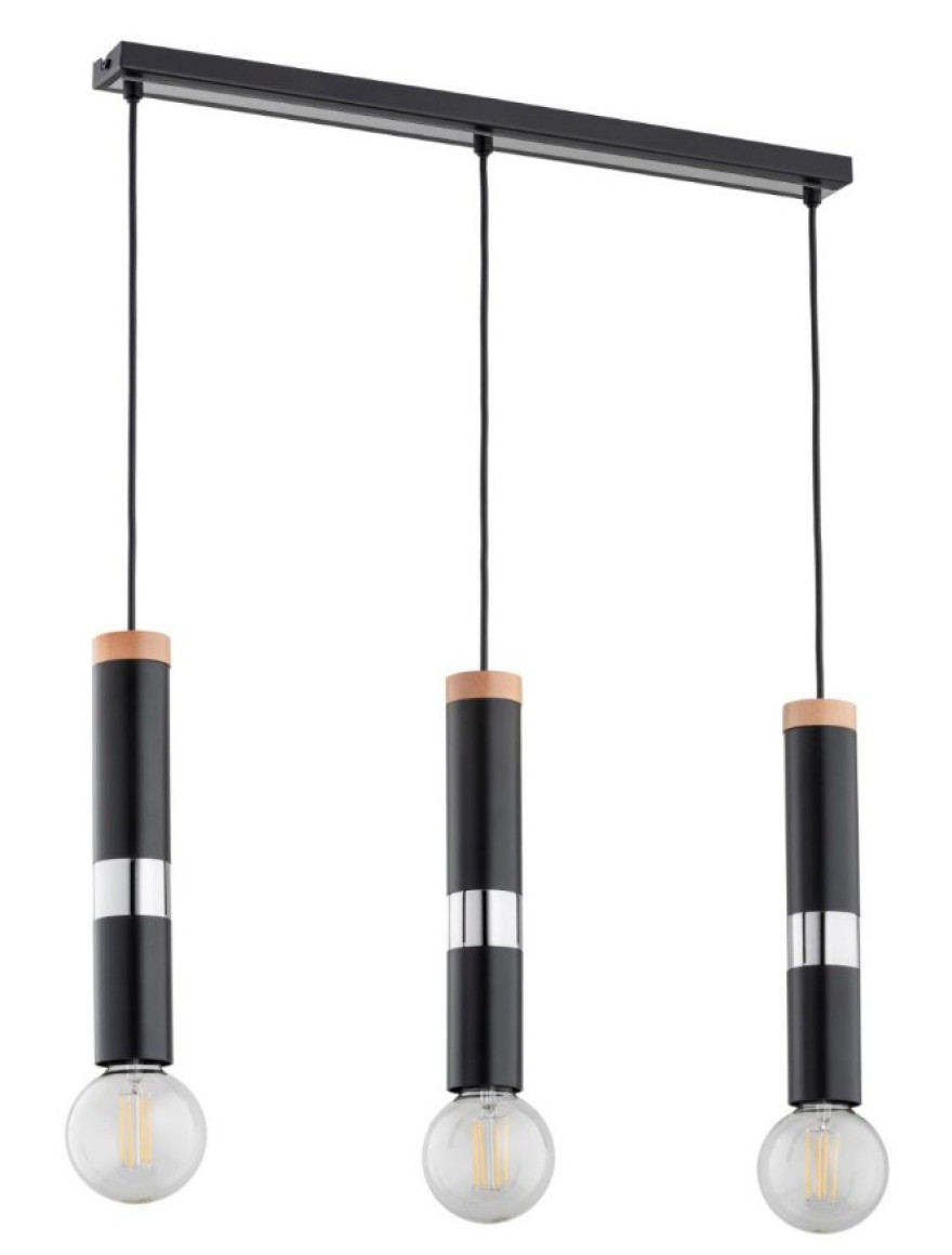 Lustra GAMBIT 3xE27 max 60W black+silver ALFA