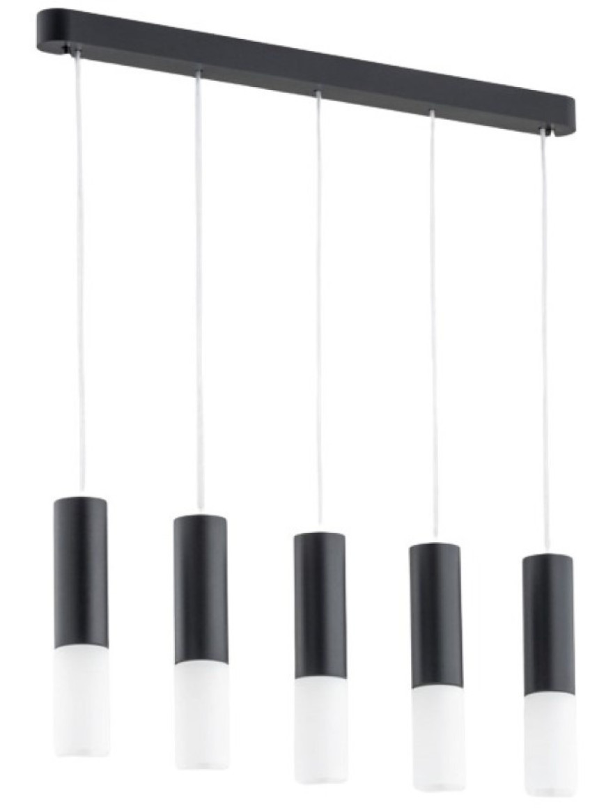 Lustra ELIOT 5xE14 max 40W black+white ALFA