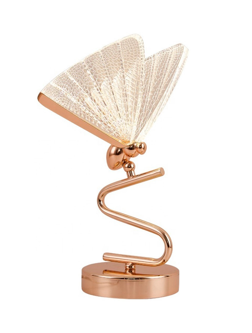 Lampă de masă LED JH-973 L18xH41cm,5W,Metal+Acryl,Gold LuminaLED