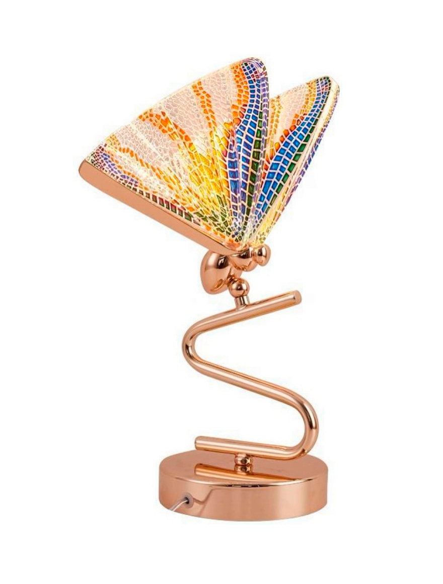 Lampă de masă LED JH-974 L18xH41cm,5W,Metal+Acryl,Gold Blue LuminaLED