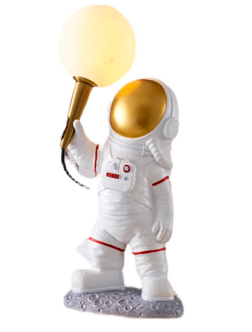 Настольная LED-лампа JH-976, D20×H40 см, PLA + смола, белая, LuminaLED