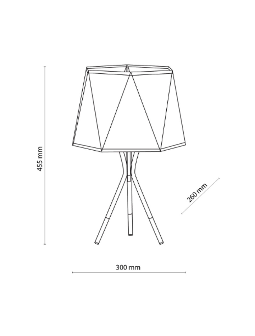 Lampadar IVO 1xE27 max 60W black TK-LIGHT