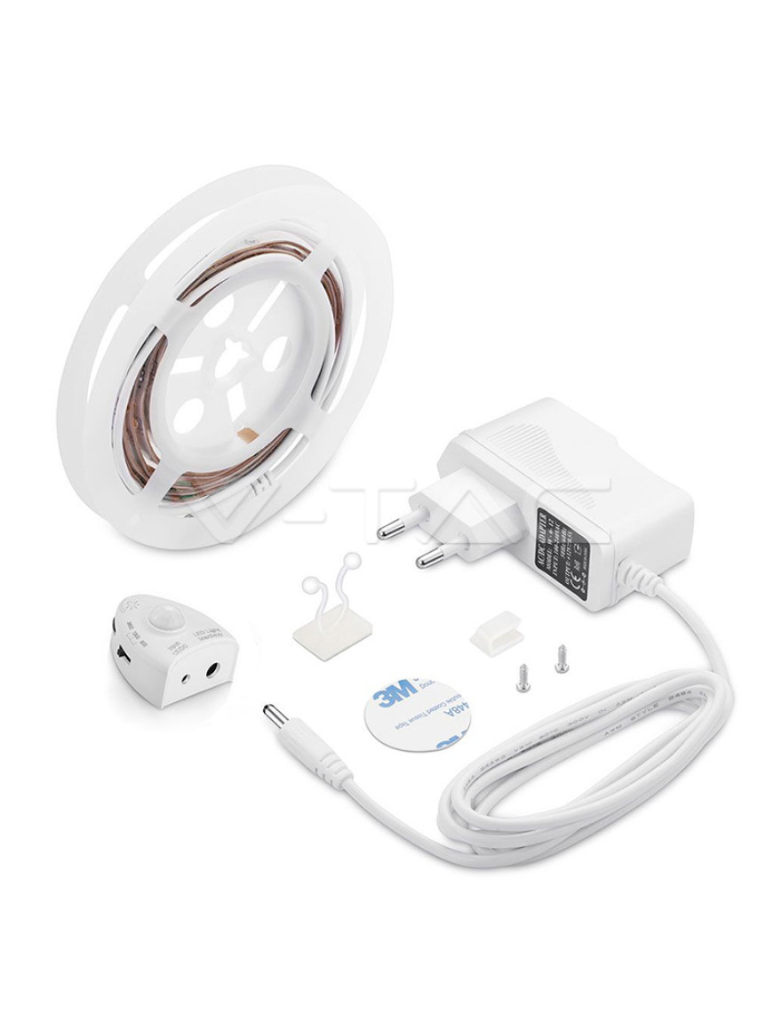 * Sensor mișcare pu pat cu bandă LED 2.8W/m 3000K 260lm V-TAC