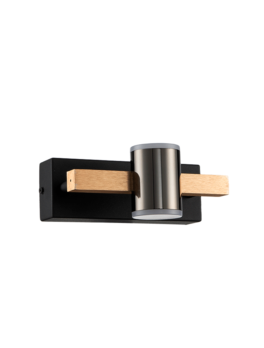 Aplică LED FS-228-170B,170x120x70, 8W,3000K, black+gold LuminaLED