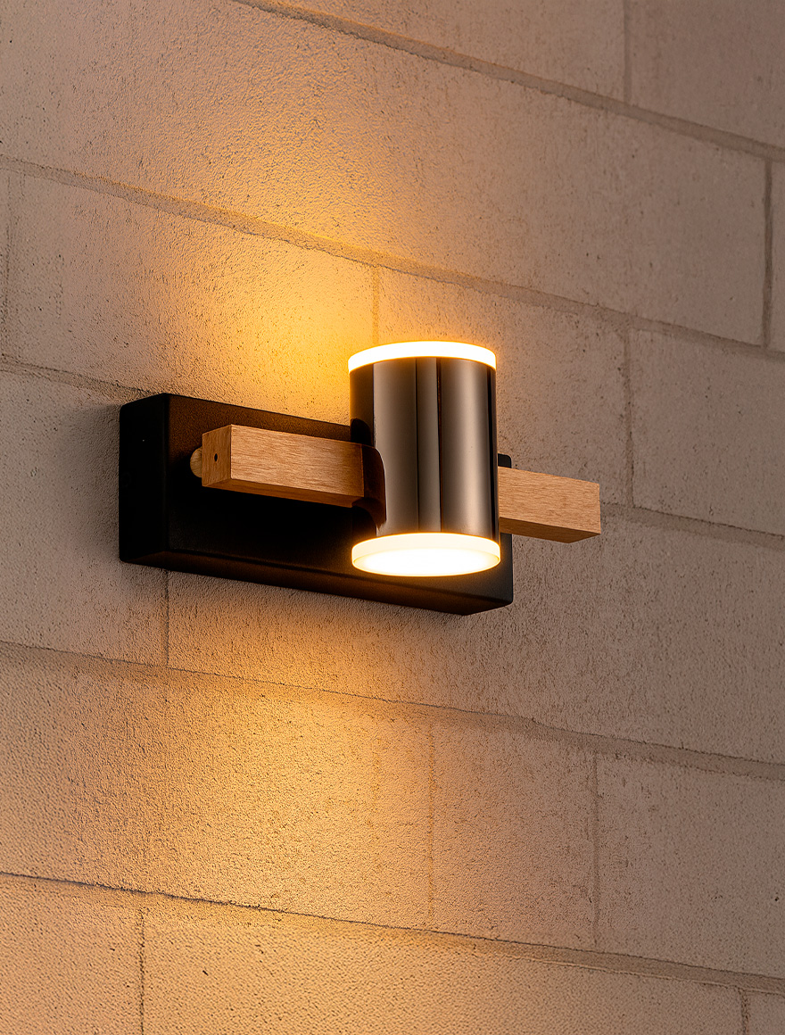 Aplică LED FS-228-170B,170x120x70, 8W,3000K, black+gold LuminaLED