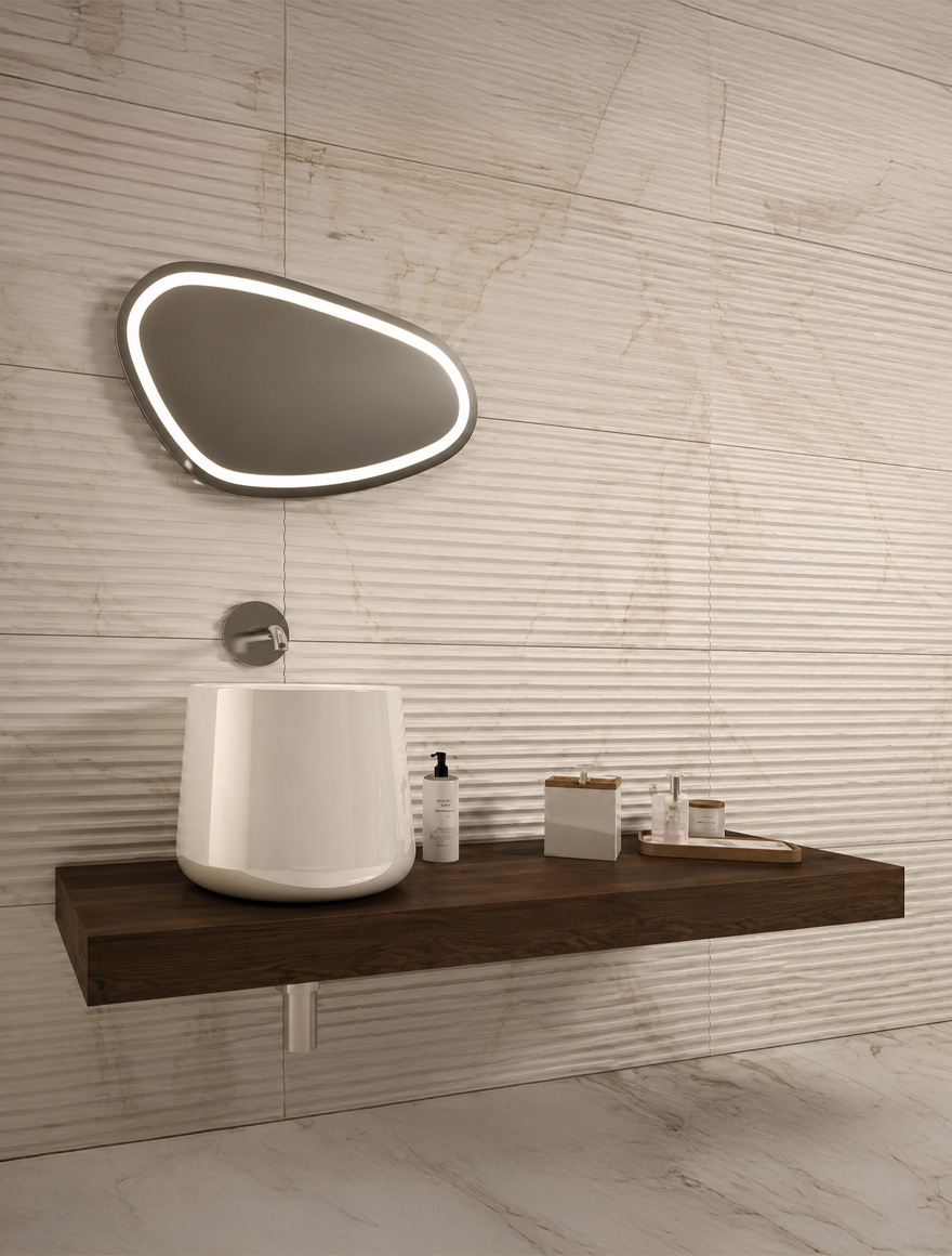 Oglindă LED LUNA LD-1071 800x450mm (anti aburi+touch) ROKO 2