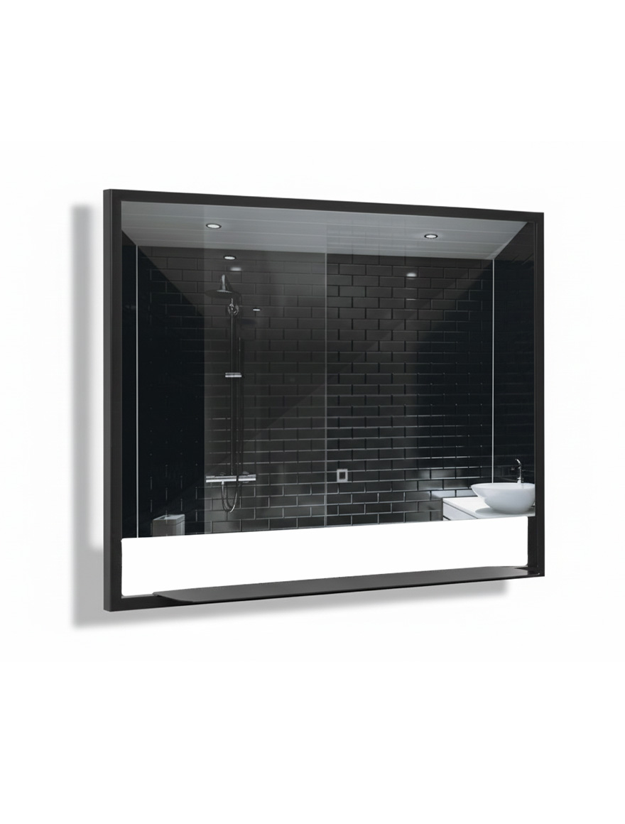 Зеркало LED CASCADE CSD-1000 1000x600мм (антизапотевание+сенсор) черный ROKO