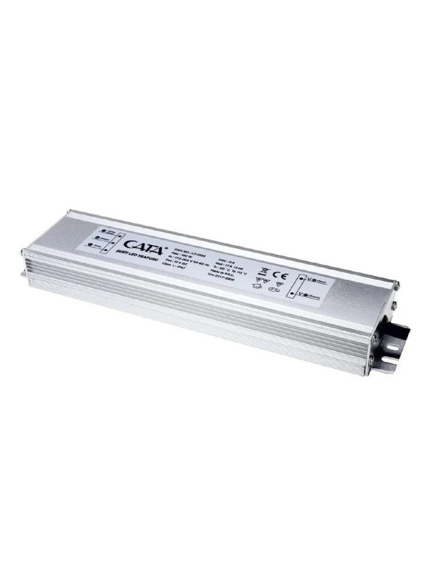 Sursă de alimentare LED 200W-17A-12V 230x25mm IP65 CATA