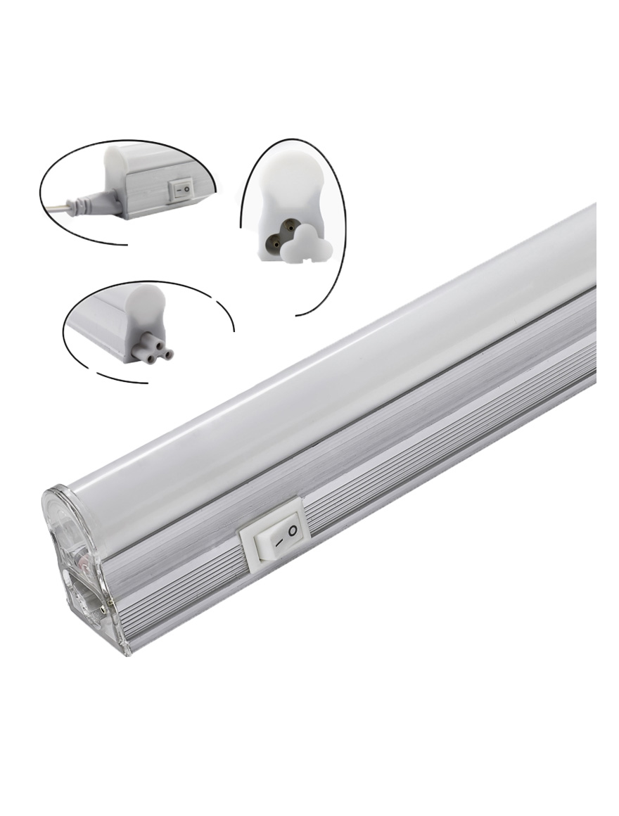 Светодиодная трубка T5 18 Вт 120 см 4000K с выключателем