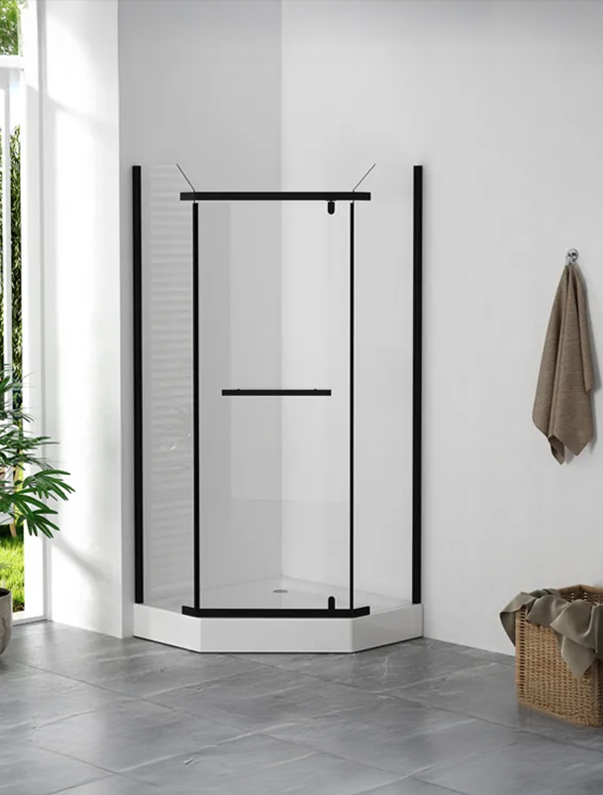 111406 Cabină duș BS1036/100B 100x100x205 cadă H14cm