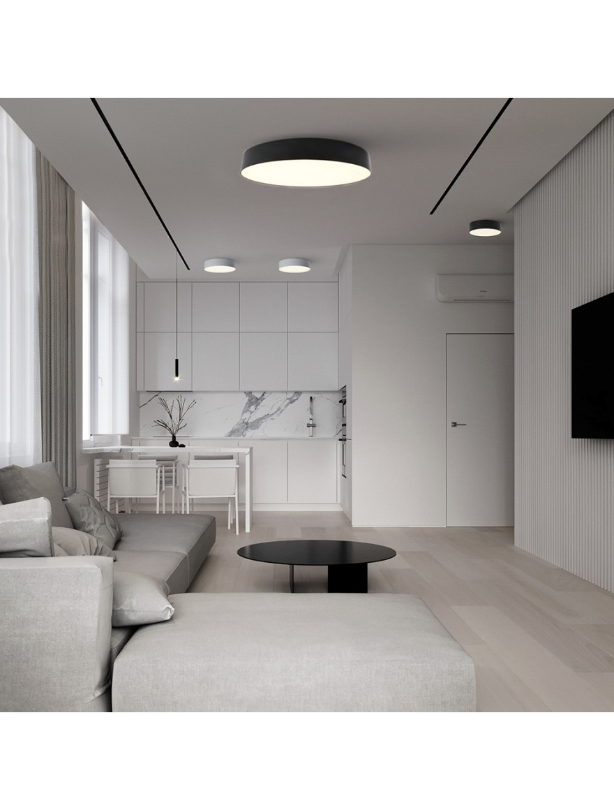 Spot LED aplicat AL200,20W, 4000K, 220V, negru FERON