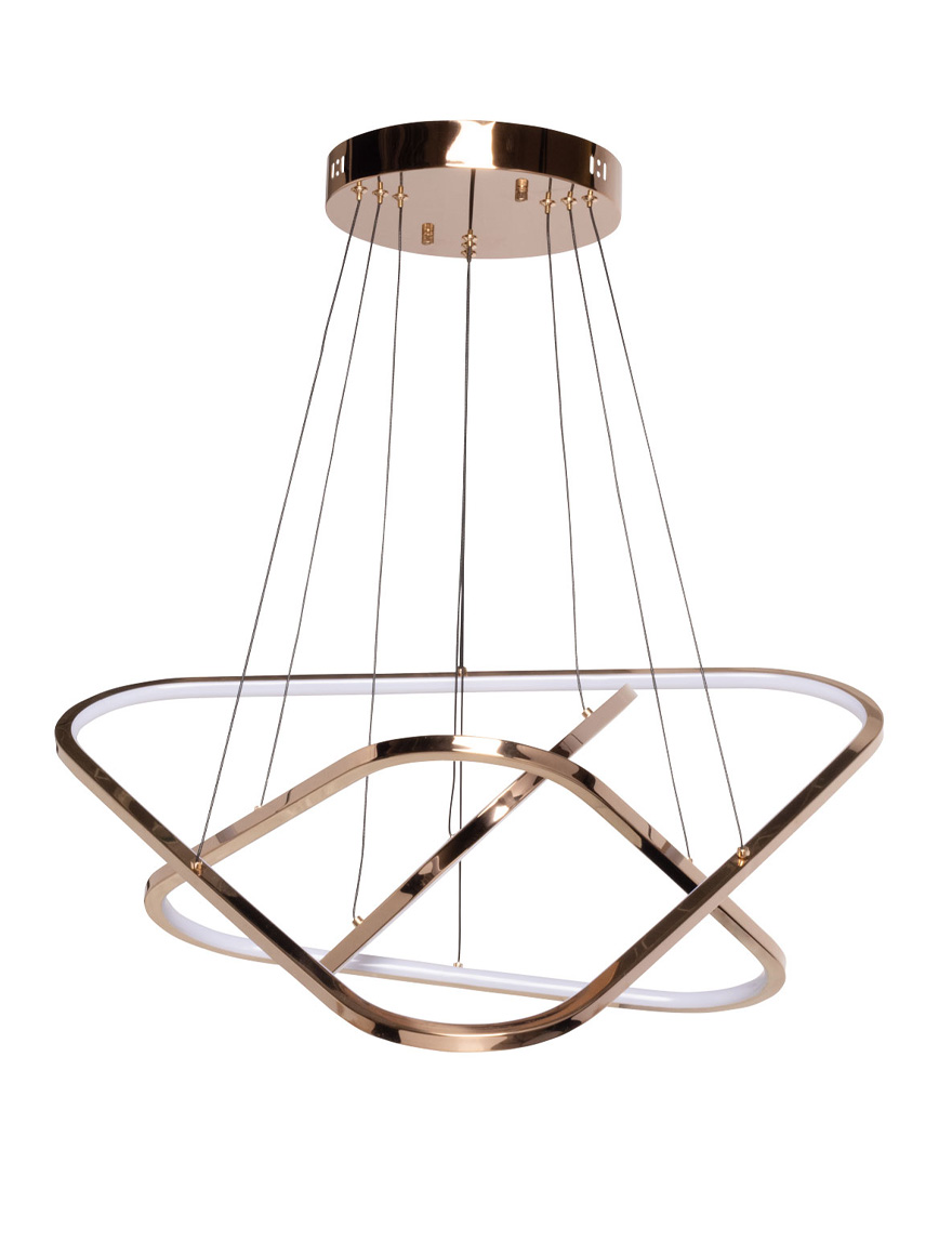 Lustră LED JH-918 D80+60+40 gold LuminaLED