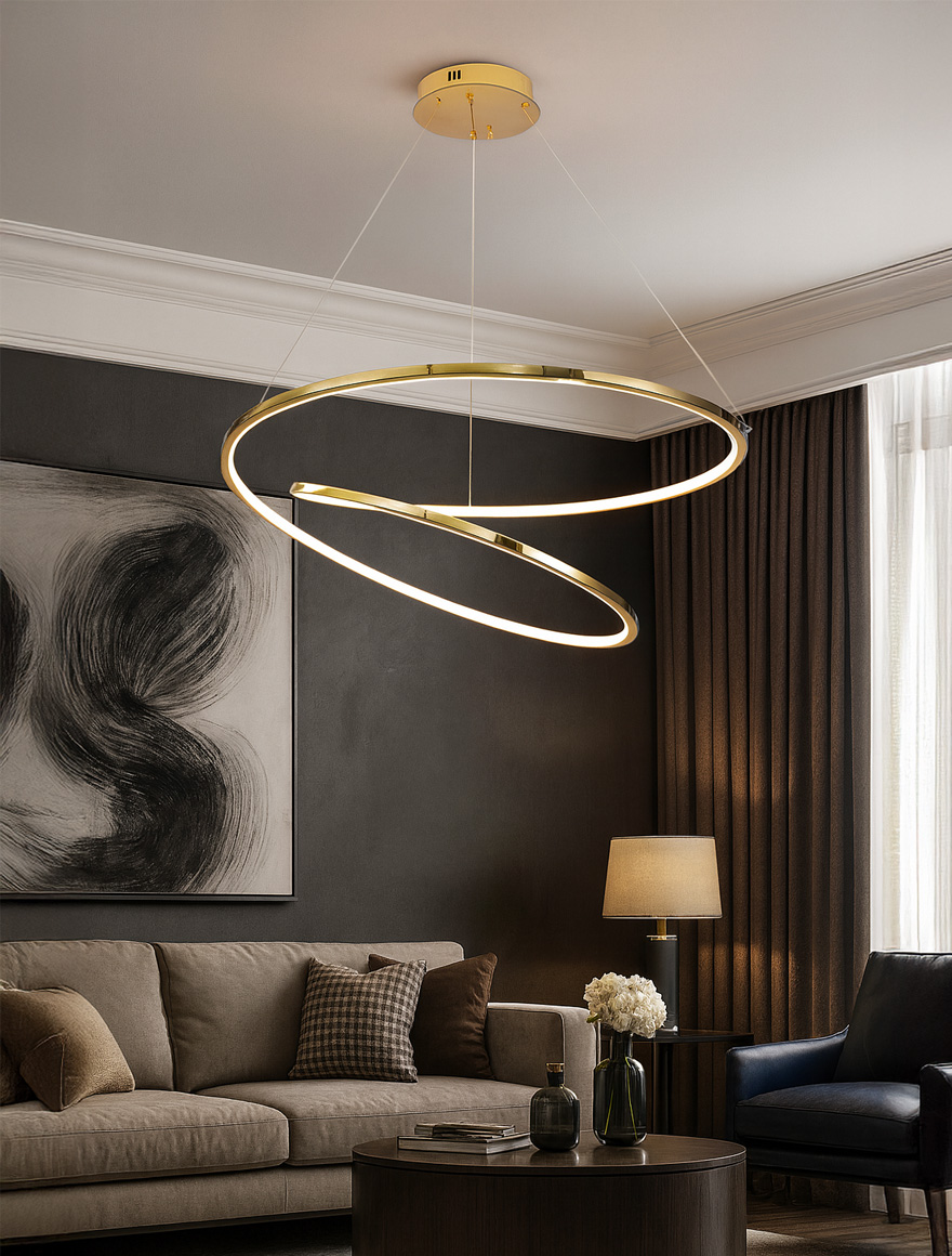 Lustră LED JH-920 Gold LuminaLED 2