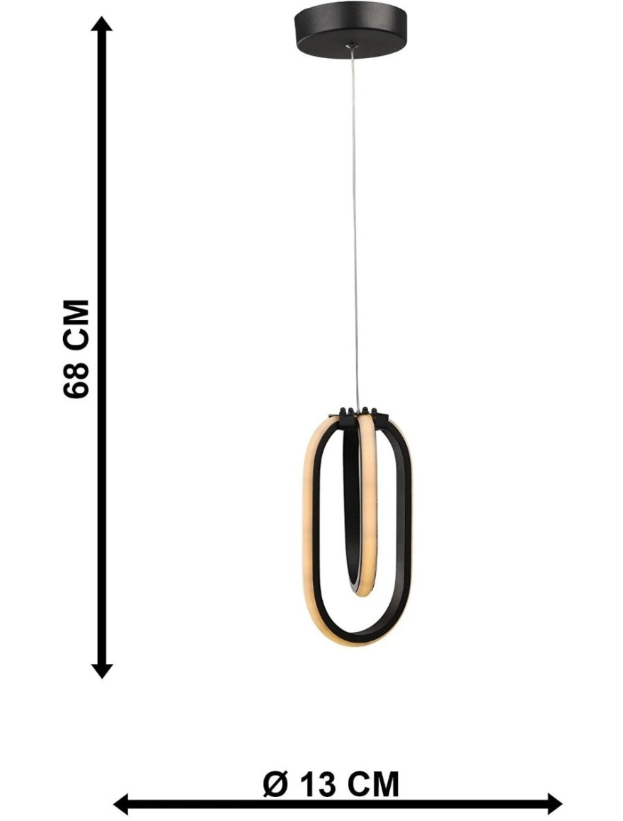 * Suspensie LED GOKTUG 1x24W 4000K Black Begusa