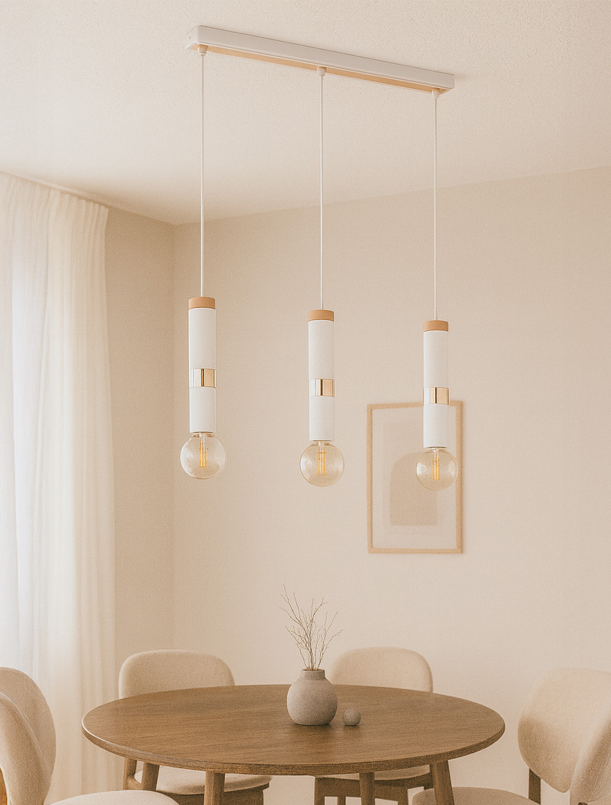 * Lustră DEKOR 3xE27 max 60W white ALFA