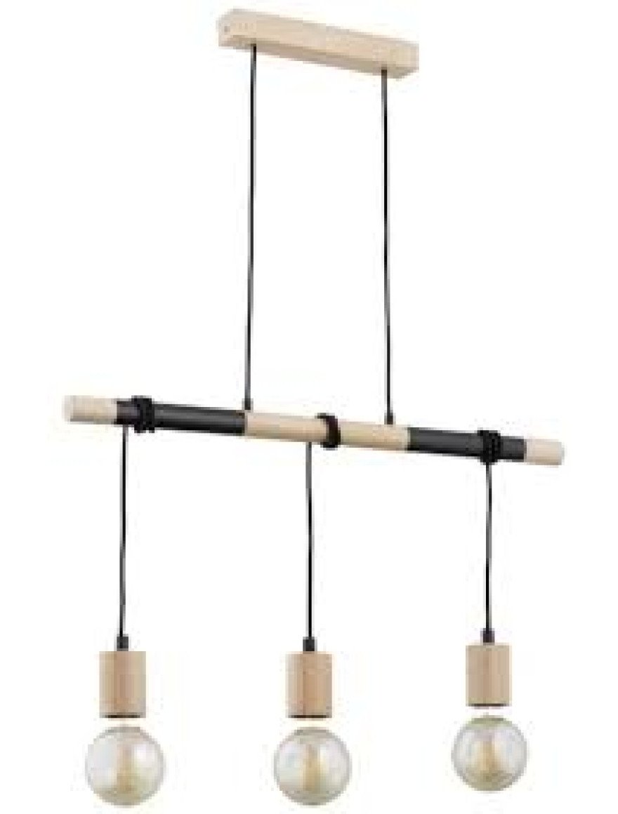 Lustra KRONOS 3xE27 max 60W wood ALFA