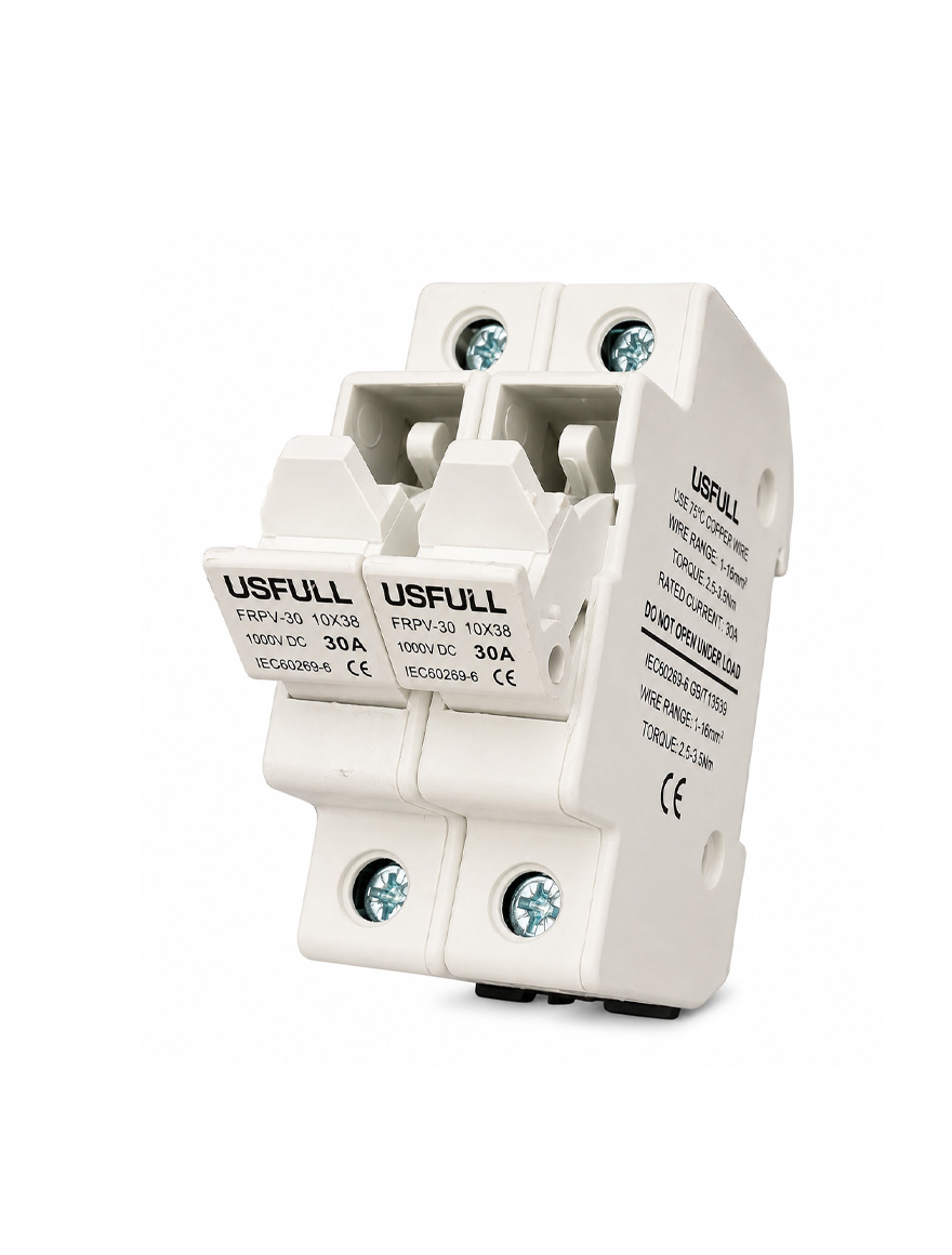 Suport siguranță fuzibilă 30A 2P 1000VDC 10X38 Nominal