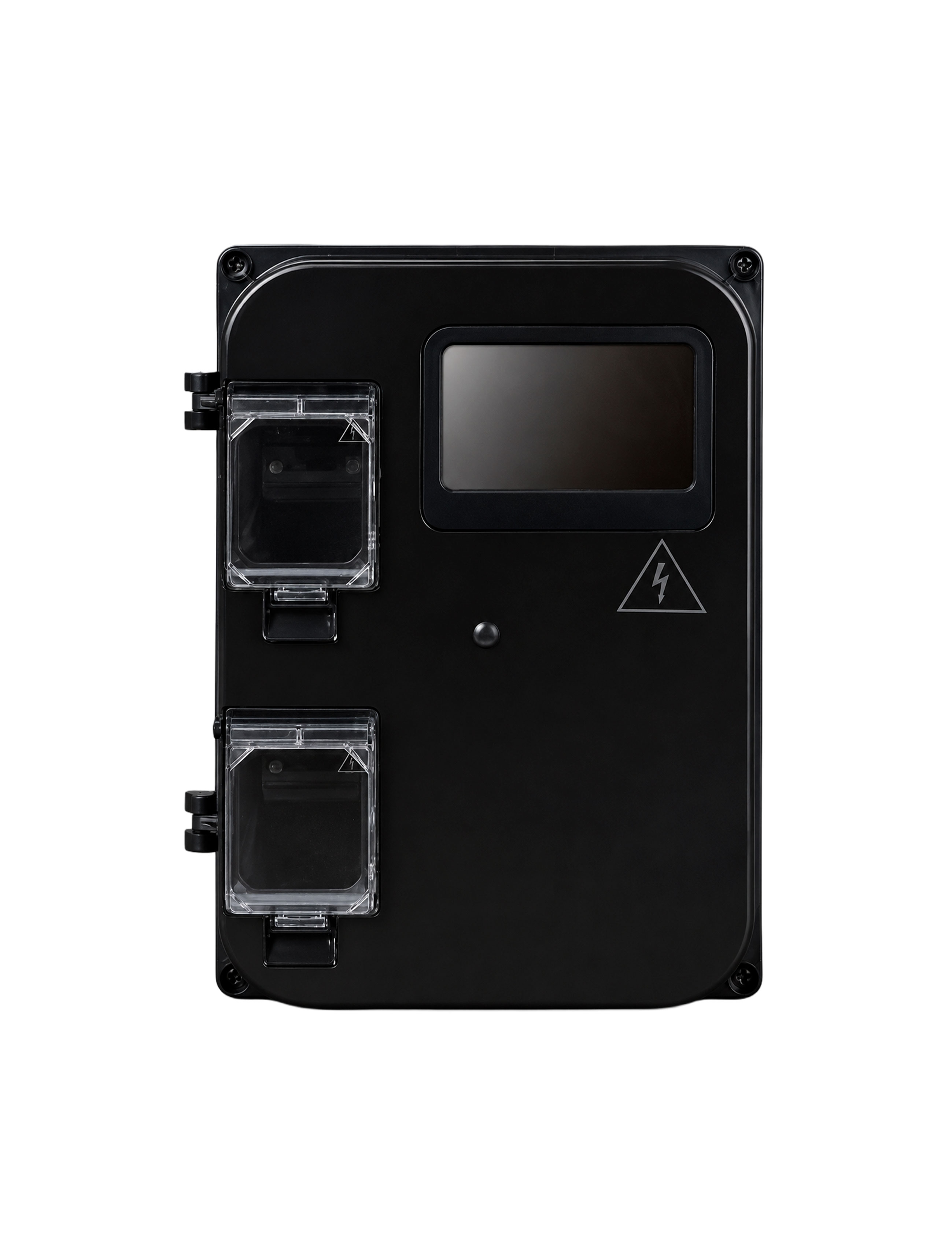 Panou din plastic e.mbox.stand.plastic.n.f3,extern, cu dispozitive de fixare