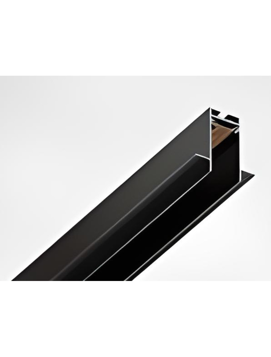 * Șină magnetică încorporabilă 48V MAGNECO 2m neagră LuminaLED