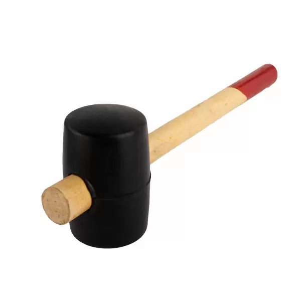 * Ciocan din cauciuc negru 0,450 kg cu mâner din lemn Profmet 303712