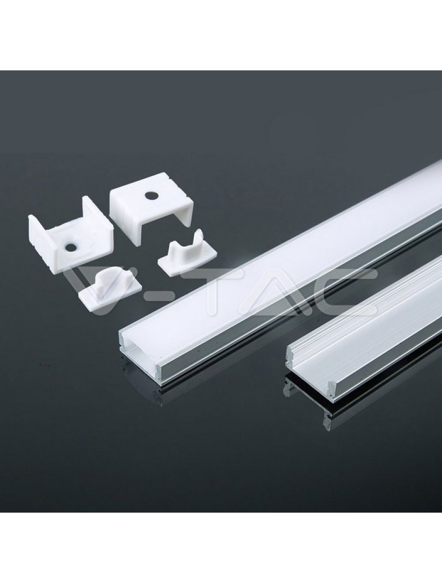 Profil aluminiu bandă LED 17.4x7mm 2M V-TAC