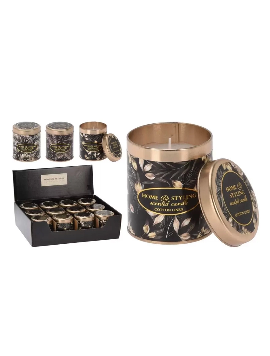 Lumanare in borcan metalic 8X7cm "Asia"