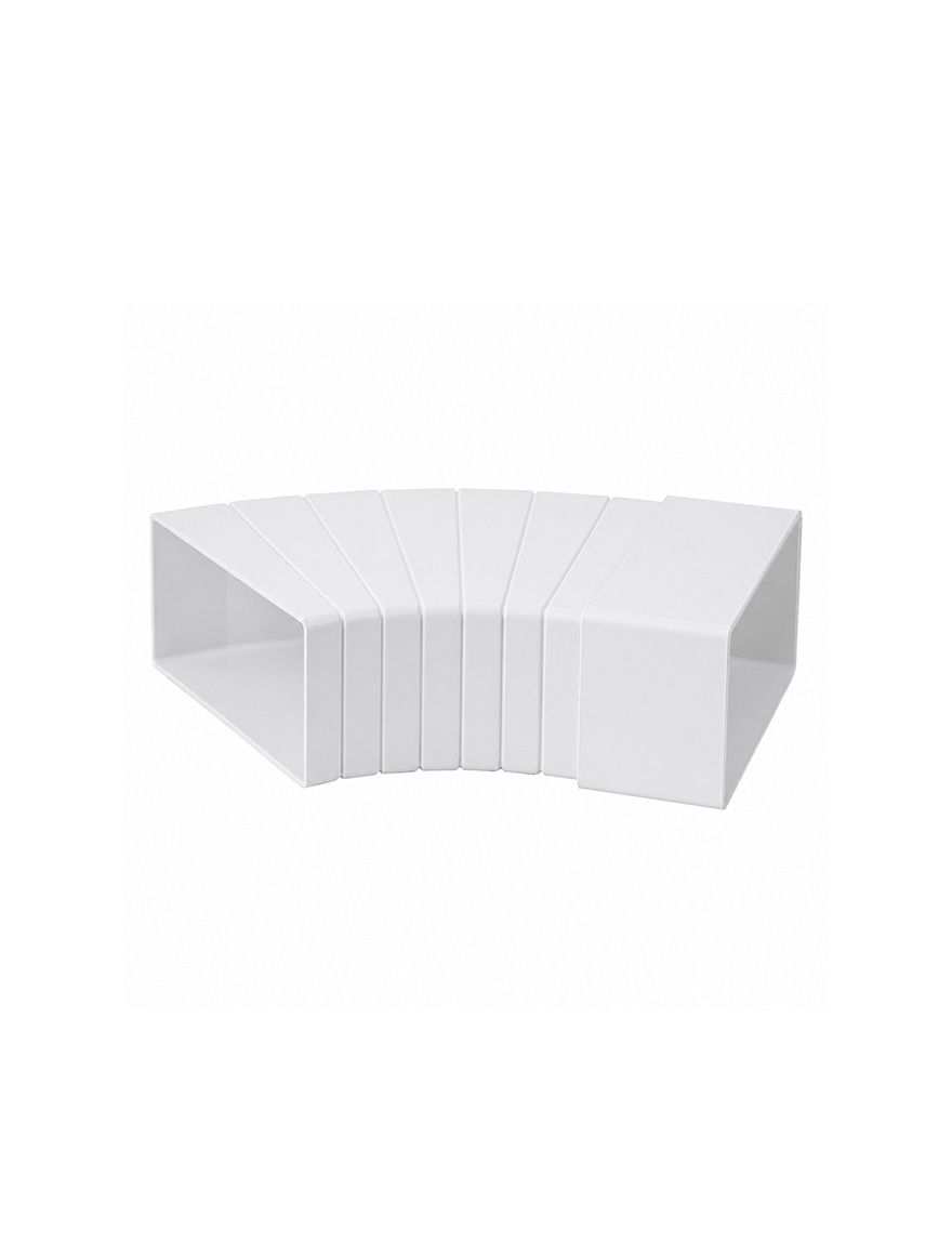 Соединение горизонтальное разноугловое KLH15-60 Europlast. ПВХ. 110 x 55 мм. 15 - 60 градусов