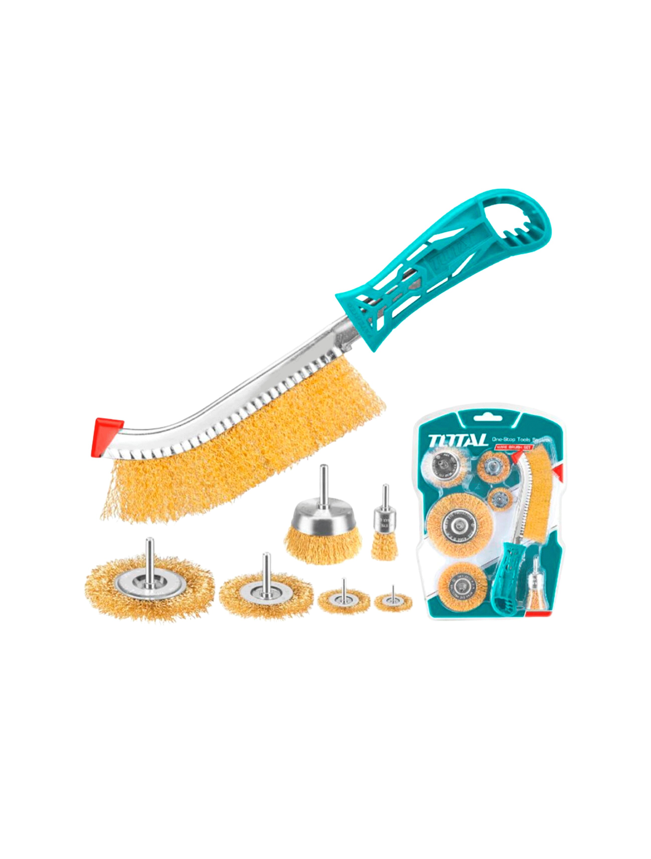 Set perii circulare șlefuit cu tijă 7buc Total TAC310031 TAC310071